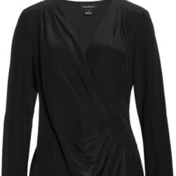 NWOT Club Monaco SILK Wrap Dress! 12, Large - Picture 4 of 5